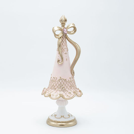 Christmas Decorative Plastic Tree 35.5cm Adorned Pink