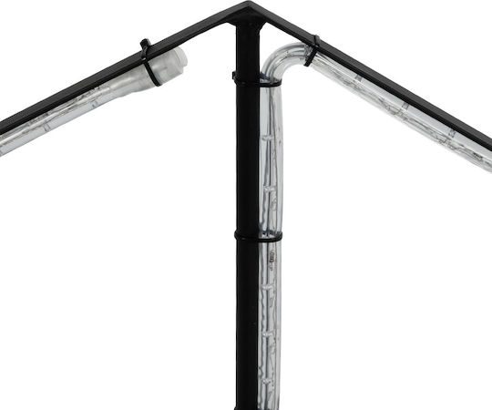 GloboStar Metal Illuminated Christmas Decorative Desktop Star 97x25x107cm