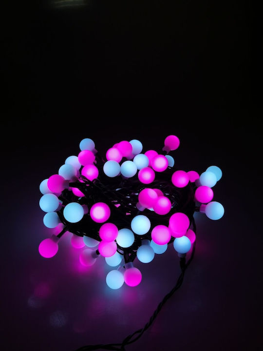 100 Светлини LED 10m. Многоцветни тип Лента 1бр