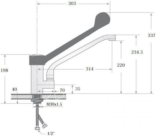 Thermomikritiki Gewerbliche Nutzung Armaturen Fr-354