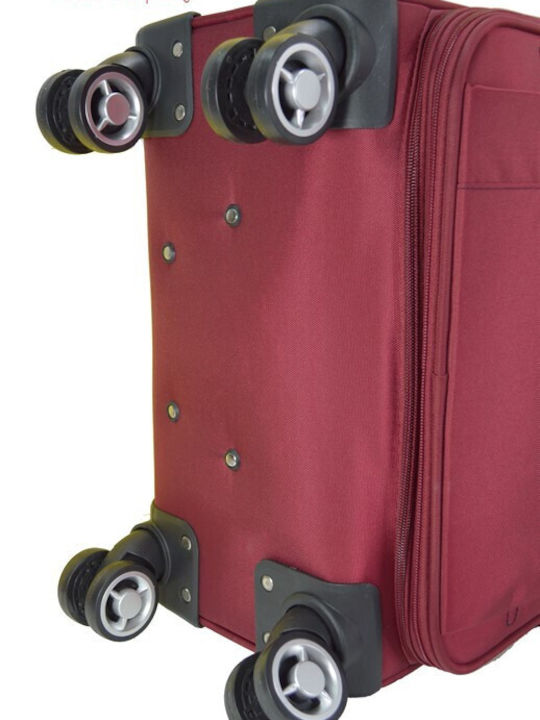 Forecast Mittlerer Reisetrolley Rot mit 4 Rädern