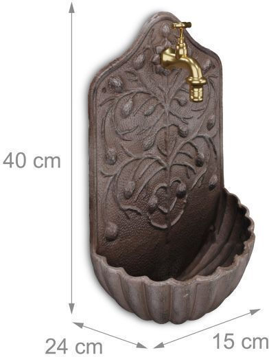 Relaxdays Decorațiune Udătorul de apă de Grădină din Fontă 40bucx24bucx15buc 10048883