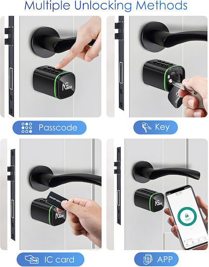 Lacăt Electronic Smart Lock în culoare Negru