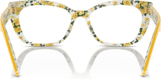Dolce & Gabbana Rame Ochelari Copii Din Acetat Galbene DX3357 3443