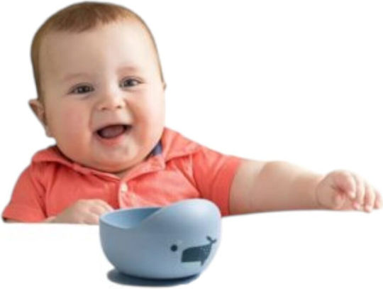 Queen Mother Baby Food Bowl Elephant Made of Silicone Green