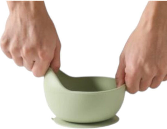 Queen Mother Baby Food Bowl Whale Made of Silicone Blue