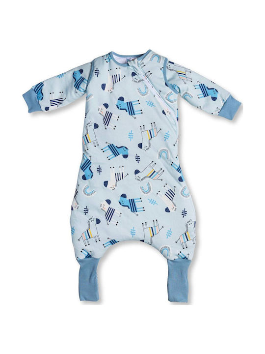 Tender Winter Schlafsack mit Füßen 2.5 Tog Sky Blue mit abnehmbaren Ärmeln