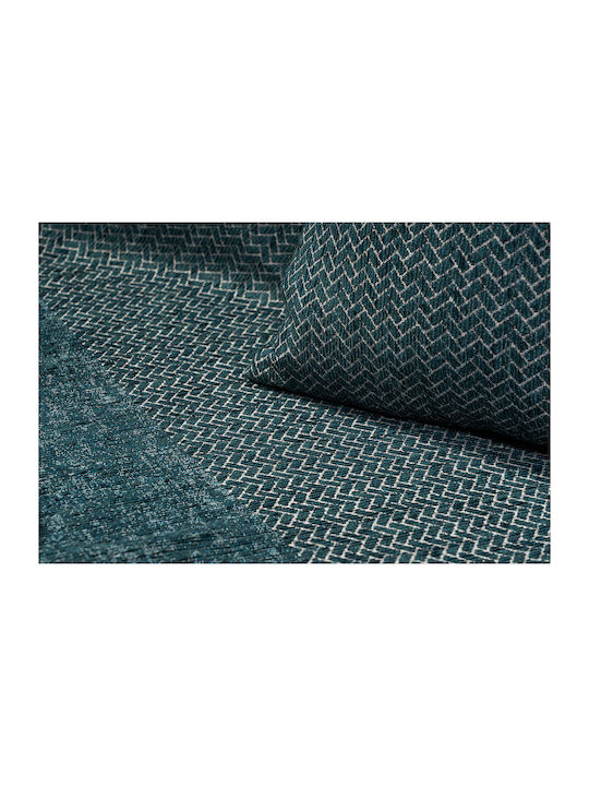 Beauty Home Σετ Ριχτάρια 2τμχ Chenille Πετρόλ