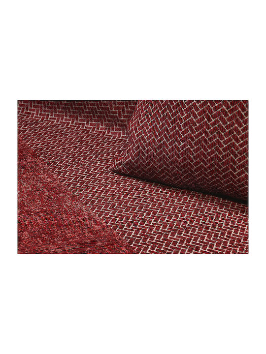 Beauty Home Ριχτάρι Πολυθρόνας Chenille 170x170εκ. Κόκκινο 8639ΜΟΝ