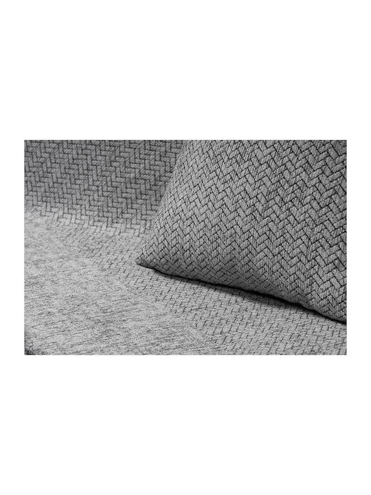 Beauty Home Ριχτάρι Διθέσιου Καναπέ Chenille 170x240εκ. Γκρι