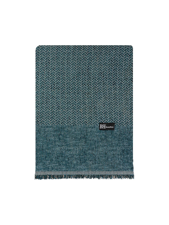 Beauty Home Sofa Throw 2 Seater Chenille 170x240cm Petrol Blue 8638DITH