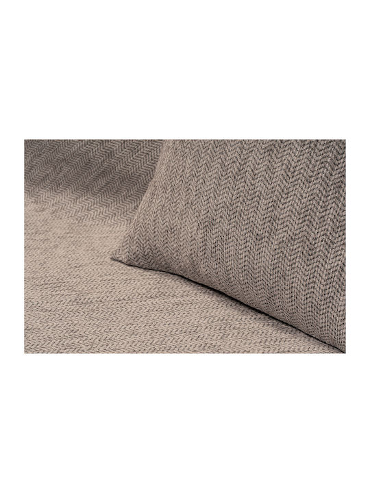 Beauty Home Ριχτάρι Διθέσιου Καναπέ Chenille 170x240εκ. Μπεζ