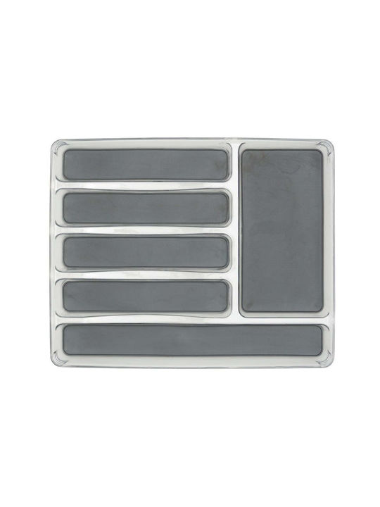 Wenko Drawer Cutlery Tray Plastic 40x32x4.5cm Grey
