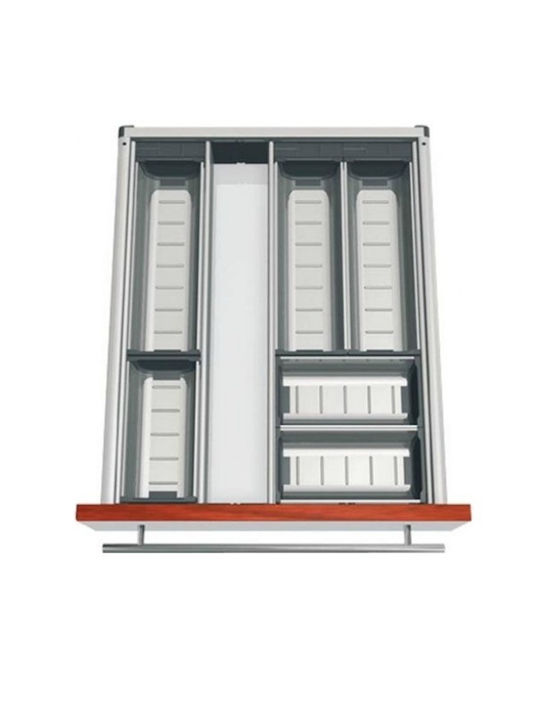 Blum Κουταλοθήκη Συρταριού Inox 120x48εκ. Ασημί