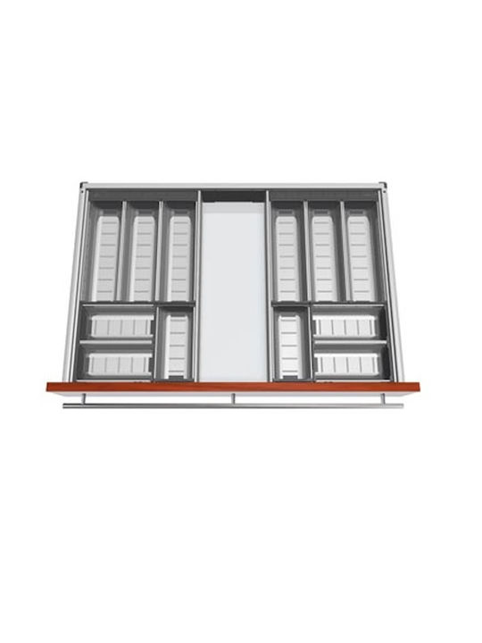 Blum Κουταλοθήκη Συρταριού Inox 120x48εκ. Ασημί