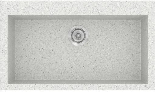 Sanitec Classic Drop-In Chiuvetă din Granit Sintetic L79xW50cm Granite Cappuccino