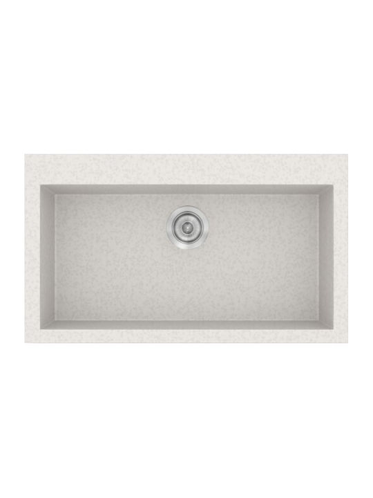 Sanitec Classic Drop-In Spüle aus Verbundgranulat B79xT50cm Granite Cappuccino