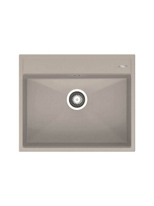 Pyramis Ithaka 1b 070250311 Drop-In Chiuvetă din Granit Sintetic L61xW51cm