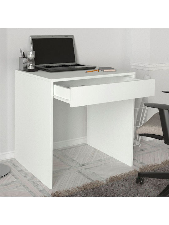 Desk Mida Wooden White 72x60x73.8cm
