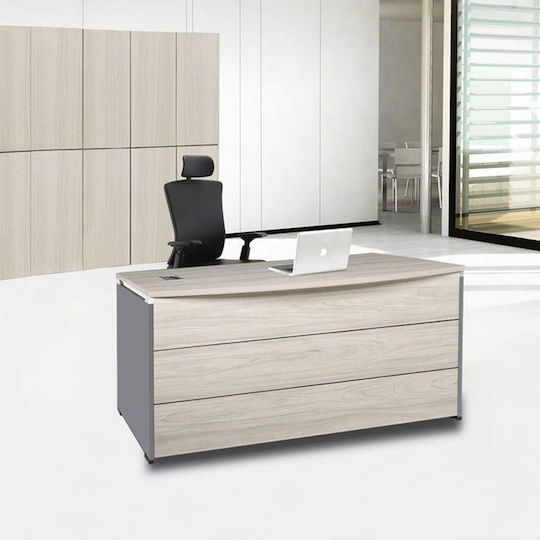 Professional Office Progress Wooden Elm / Grey 180x80x75cm