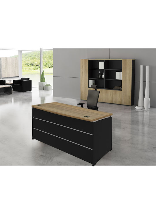 Επαγγελματικό Γραφείο Project Ξύλινο Γκρι 160x80x75εκ.