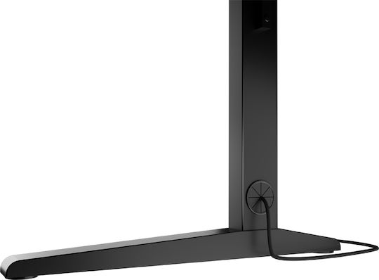 Birou De Jocuri Holm Din Lemn Negru Cu LED 140x75x70cm