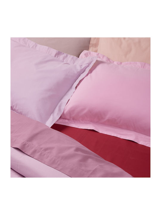 Das Home Bettlaken King Size mit Gummiband 180x235+35cm. 1011 Salmon