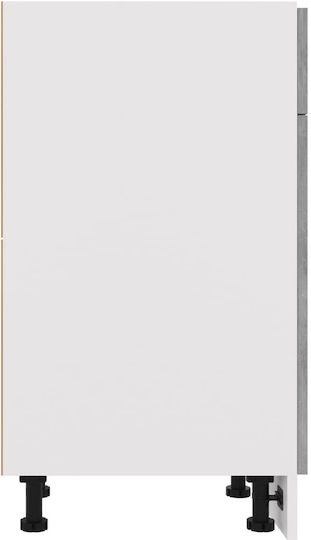 Bodenstehender Schrank Grey Concrete 30x46x81.5cm