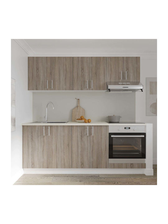 Karo Lower Oven Cabinet Stejar Sonoma Inchis/alb 60x50x80cm