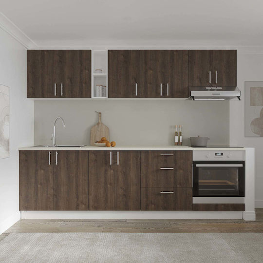 Karo Dulap Inferior pentru Cuptor Stejar Bronz/alb 60x50x80buc
