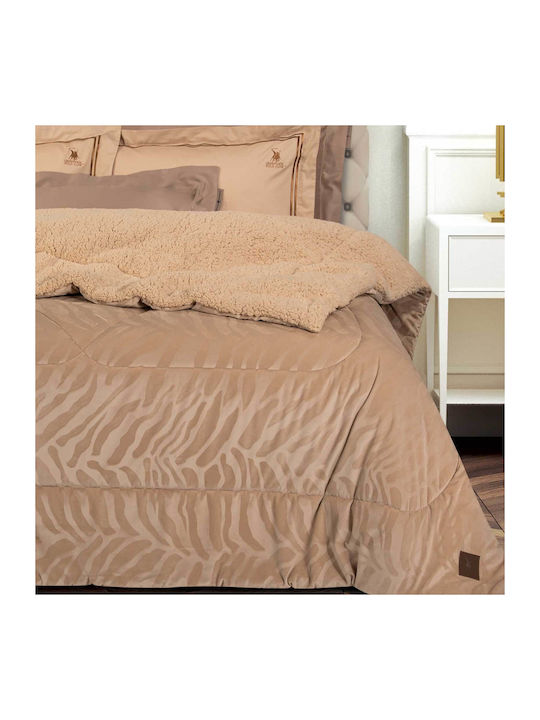 Greenwich Polo Club Duvet Cover Queen 240x250cm 4434 Beige 700 GSMGsm 11.5 togs Togs