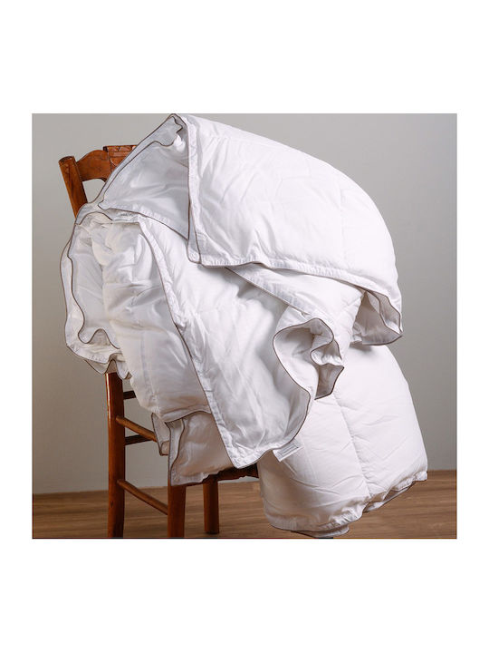 Melinen Πάπλωμα Υπέρδιπλο με Γέμιση Microfiber 240x260εκ. Λευκό 400 GSM 4.5 togs
