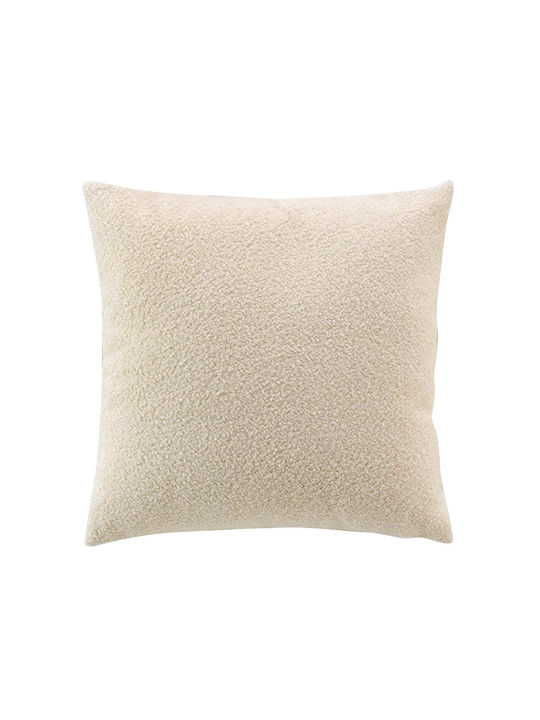 Μαξιλάρι Καναπέ L-c Wooly Fleece Naturel 45x45εκ.