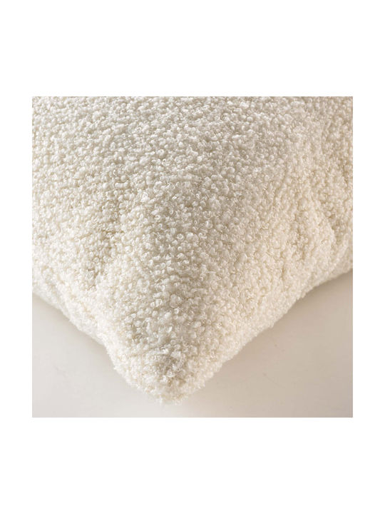 Μαξιλάρι Καναπέ L-c Wooly Fleece Naturel 45x45εκ.