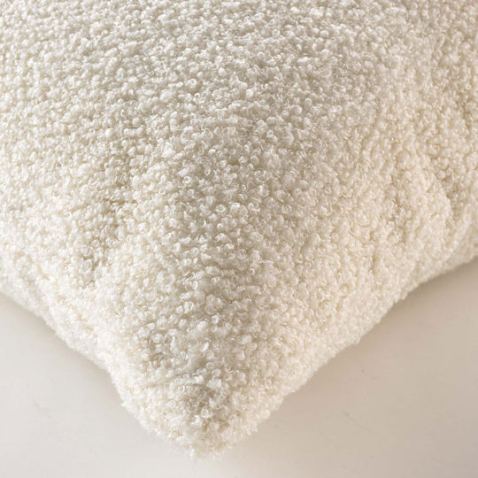 Sofa-Kissen L-c Wooly Vlies Natur 45x45cm