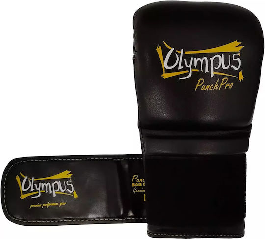 Olympus Sport Boxing Gloves Leather for Bag Black