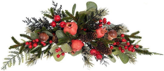 Green Tree with Pomegranate, Mushrooms, Berries, Pinecones in Plastic Pot 43cm Green Tree with Pomegranate, Mushrooms, Berries, Pinecones in Plastic Pot 43cm