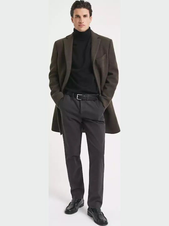 Elastic Trousers in Slim Fit Gray