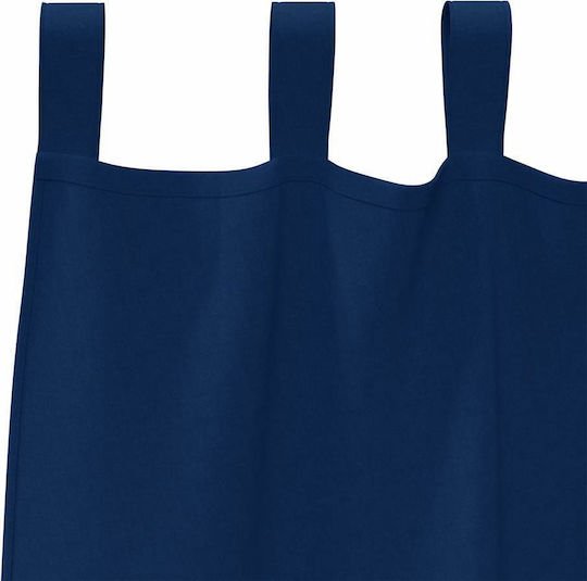 vidaXL Blue Window Curtain Set with Tabs 140x175cm