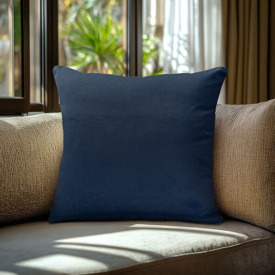 Eurolamp Sofa Cushion Made of Blue Velvet 45x45cm