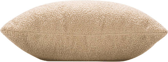 Douceur d'Intérieur Διακοσμητική Μαξιλαροθήκη Wooly Fleece Μπεζ 45x45εκ.
