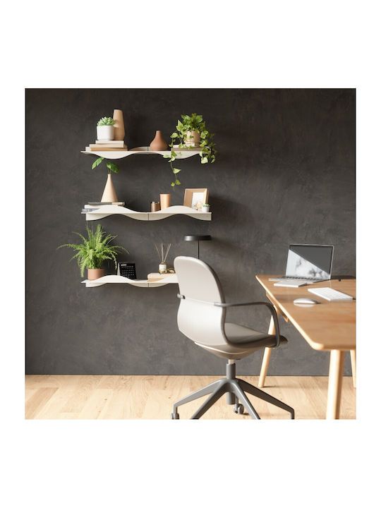 Beige Wall Shelves (2 Pieces) 43x18x10cm