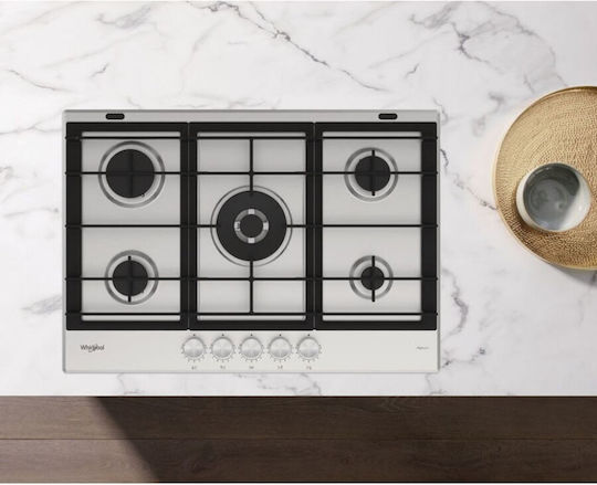 Whirlpool Автономен Inox 73x51εκ.