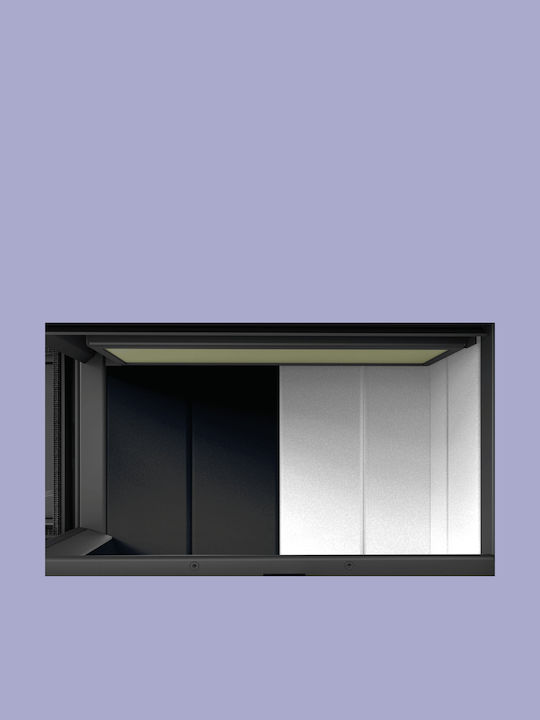 Camina Schmid Ekko R 84(34)h 51cm Ενεργειακό Τζάκι Ξύλου Δεξιά Γωνία με Συρόμενη Πόρτα Chamotte, anthracite