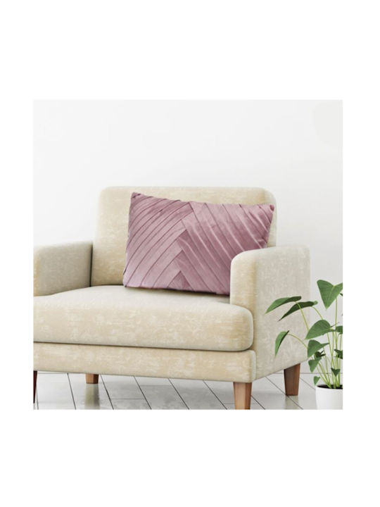 Sofa-Kissen aus Samt Rosa 30x50cm