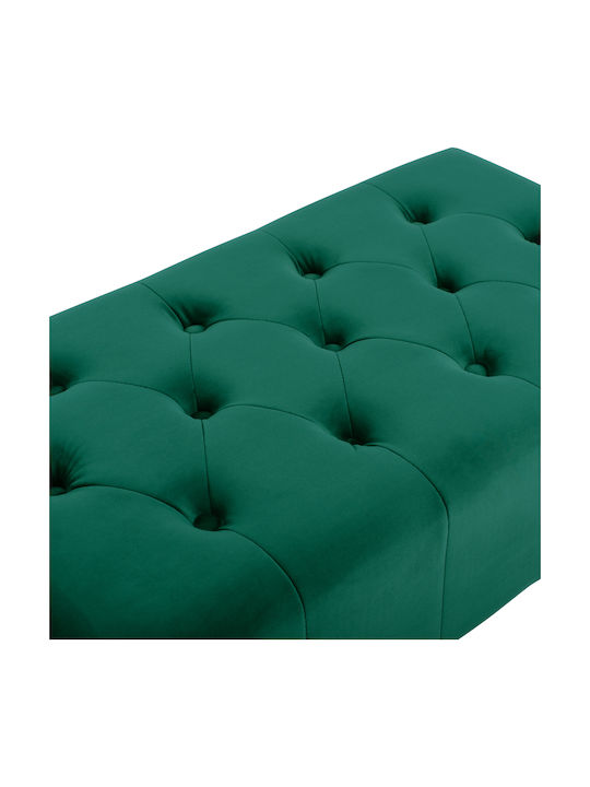 Velvet Upholstered Footstool Emma Cypress 78x46x40cm