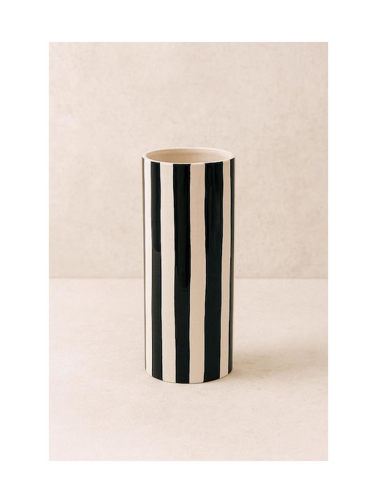 Atmosphera Decorative Vase White 13x13x30cm