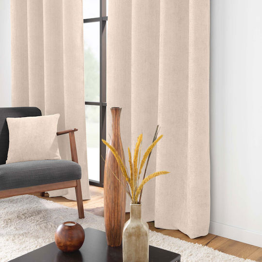 Vorhang mit Grommets Ecru 140x260cm