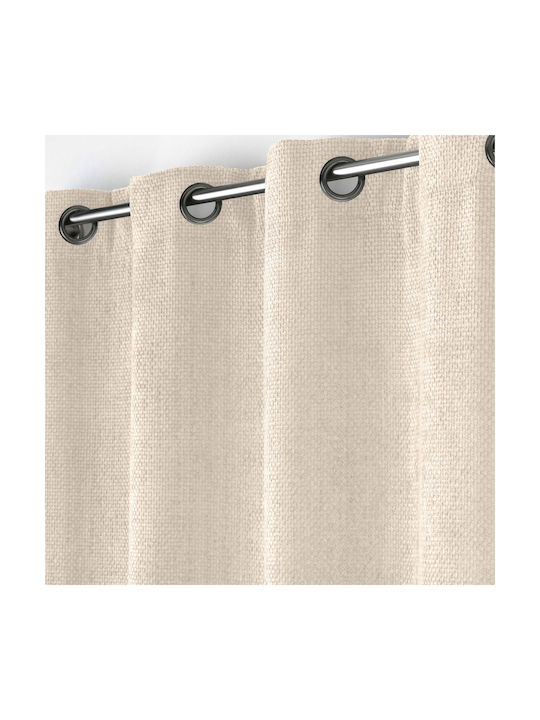 Perdea Cu Capse Ecru 140x260 cm