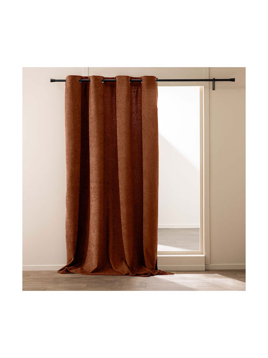 Curtain with Grommets Winona Orange 140x260cm